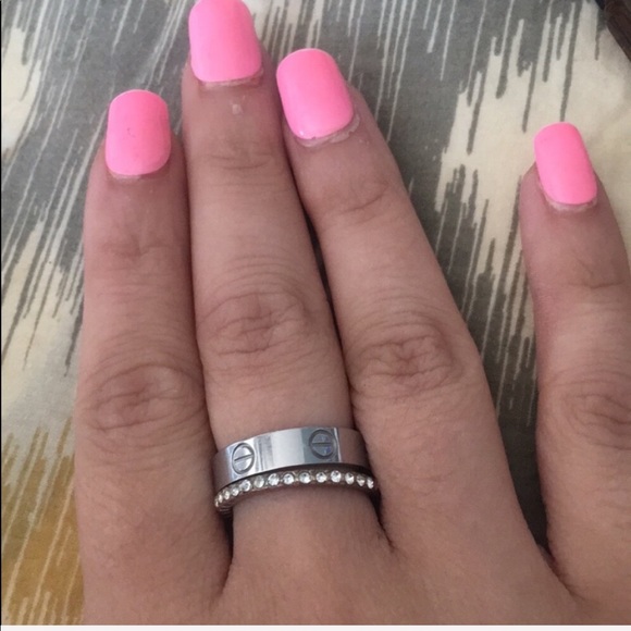 5 star π rated UNISEX love ring screw ring - Picture 2 of 5